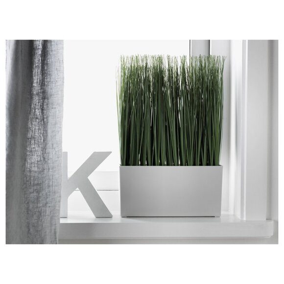 New IKEA artificial potted plant with pot, indoor/outdoor grass decoration - Picture 3 of 3